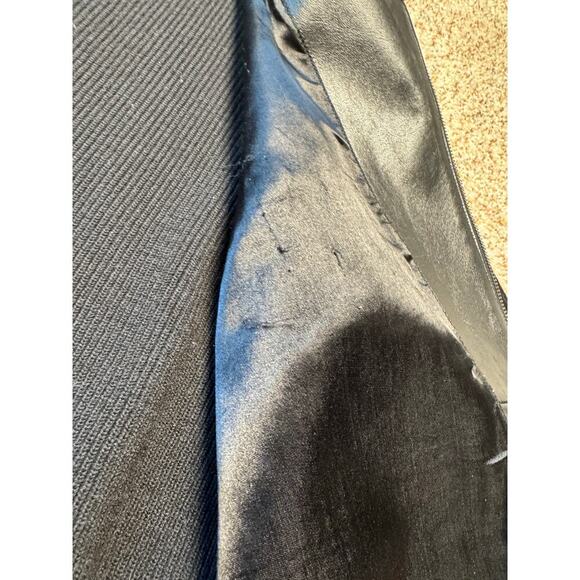 Coldwater Creek Leather & Wool Jacket, size women's Large, Full Zip; Knit Sweter - Picture 9 of 12